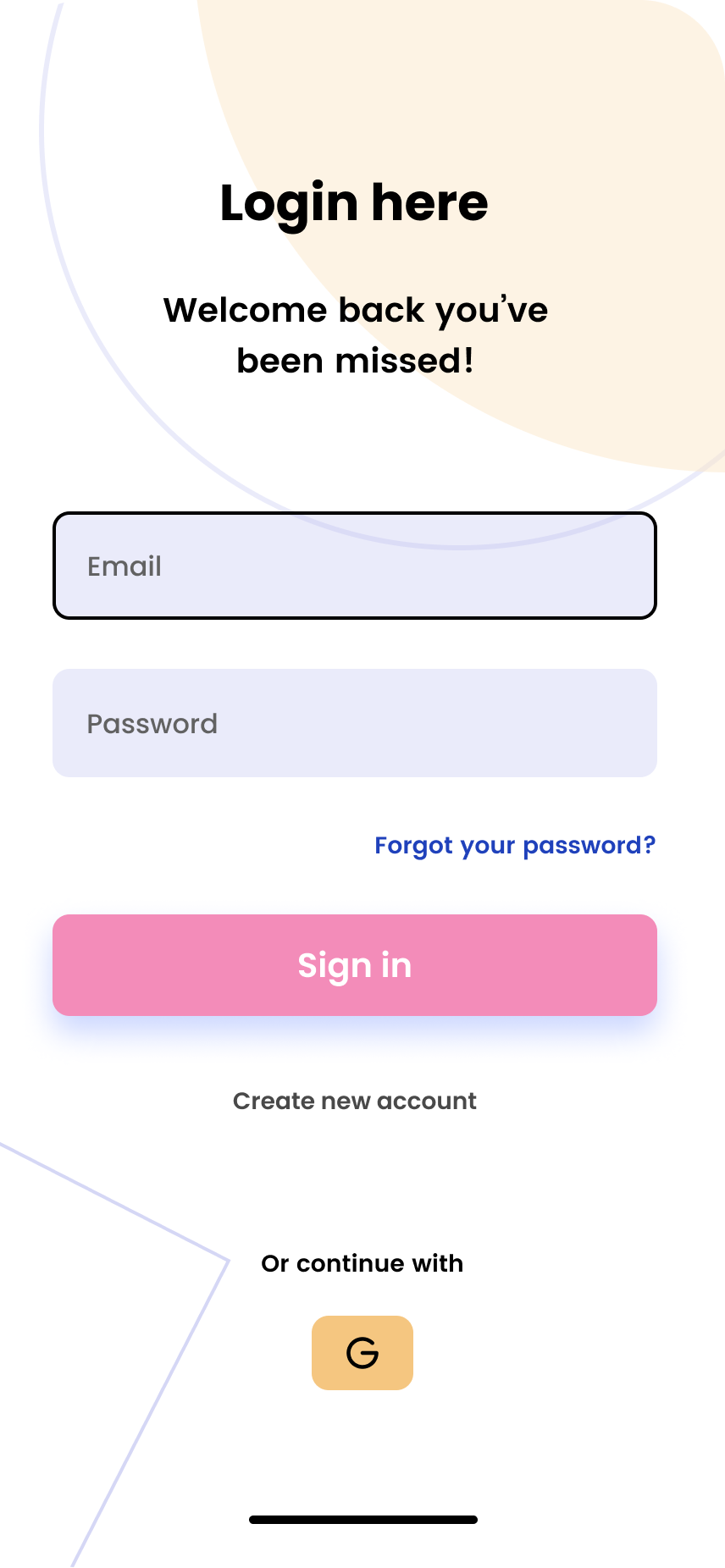 Login Screen