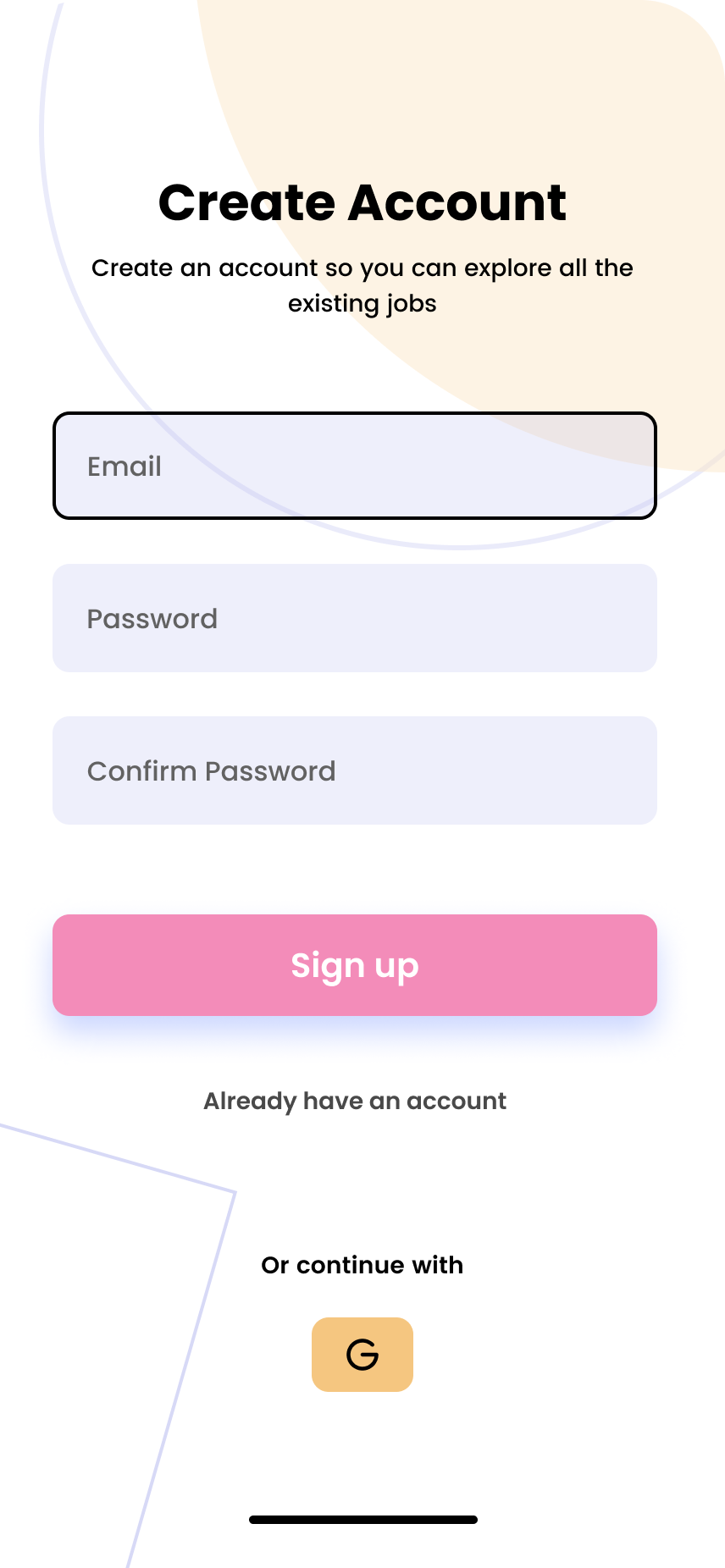 Register Screen